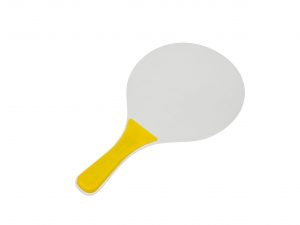 Advanced players often play with oval-shaped paddles
